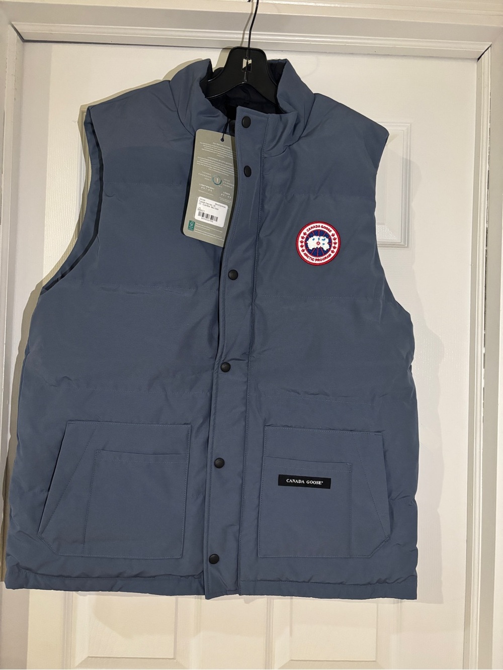 Canada Goose Men's Slate Blue Freestyle Quilted Vest
